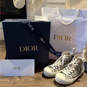 Dior White High-Top Sneakers